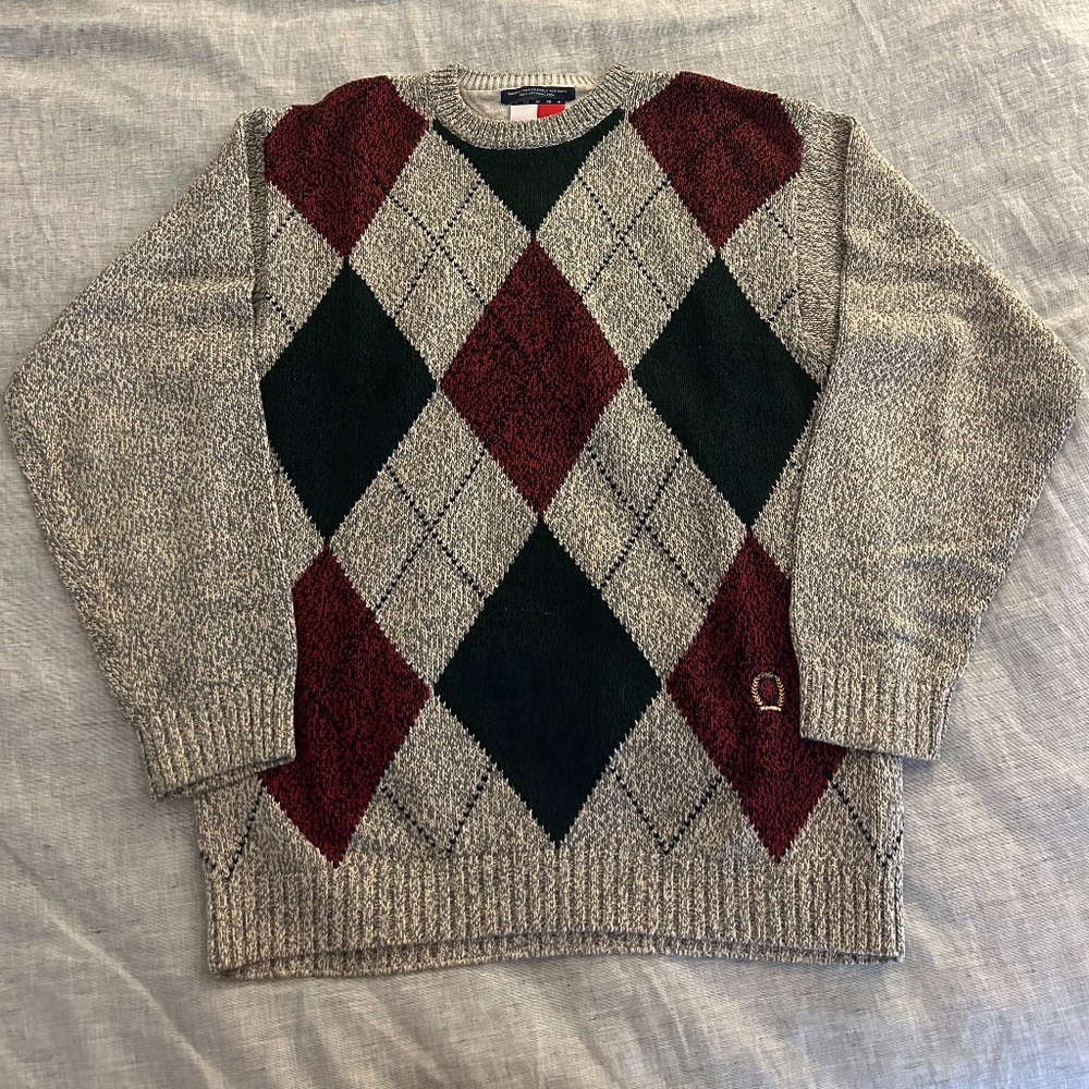 RARE Tommy Hilfiger Argyle Sweater